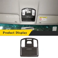 for toyota hilux 2015 2021 real carbon fiber car front row reading light panel cover decorative sticker car accessories