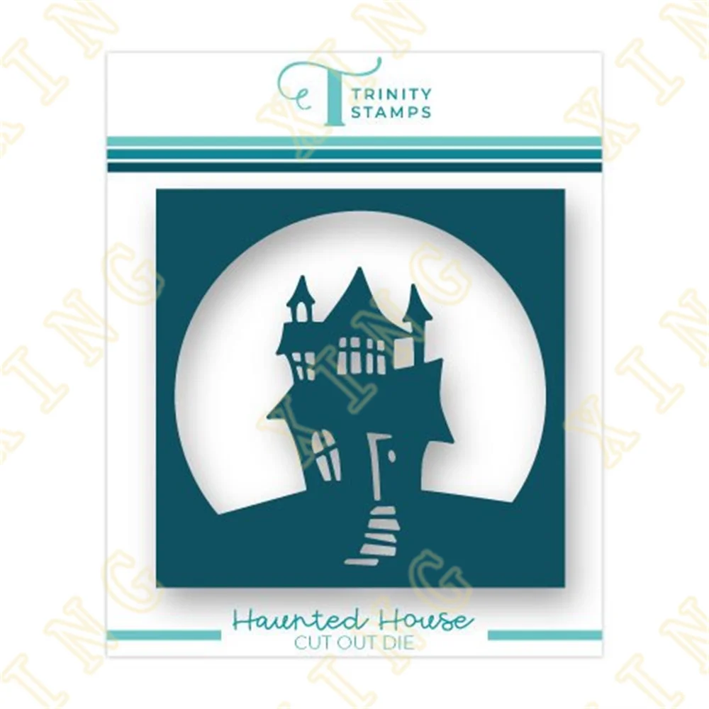 

New Metal Cutting Dies Scrapbook Diary Decoration Stencil Embossing Template Diy Greeting Card Handmade Haunted House Cut out