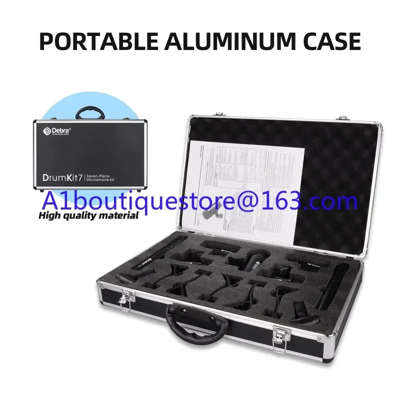 Комплект барабанного микрофона Audio DK7 с чехлом для переноски динамический