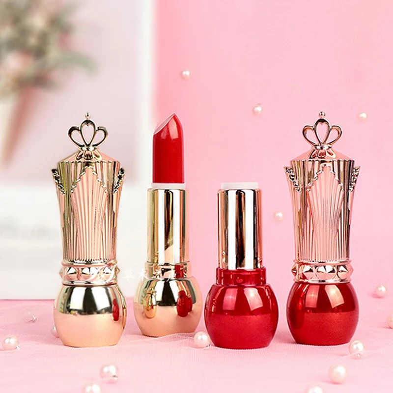 

1Pcs Empty DIY Lipstick Tubes Crown Cap Cosmetic Makeup Tube Cosmetic Containers Refillable Bottle For Travel Samples 12.1mm