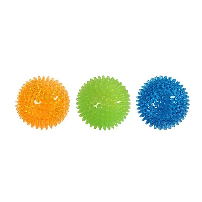 

Hot-Dog Toy TPR Bite Resistant Toy Thorn Ball Chewing Sounding Toy