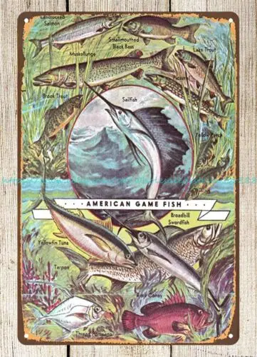 Иллюстрация Американская игра Рыба Альберта Генри Винклер металлическая