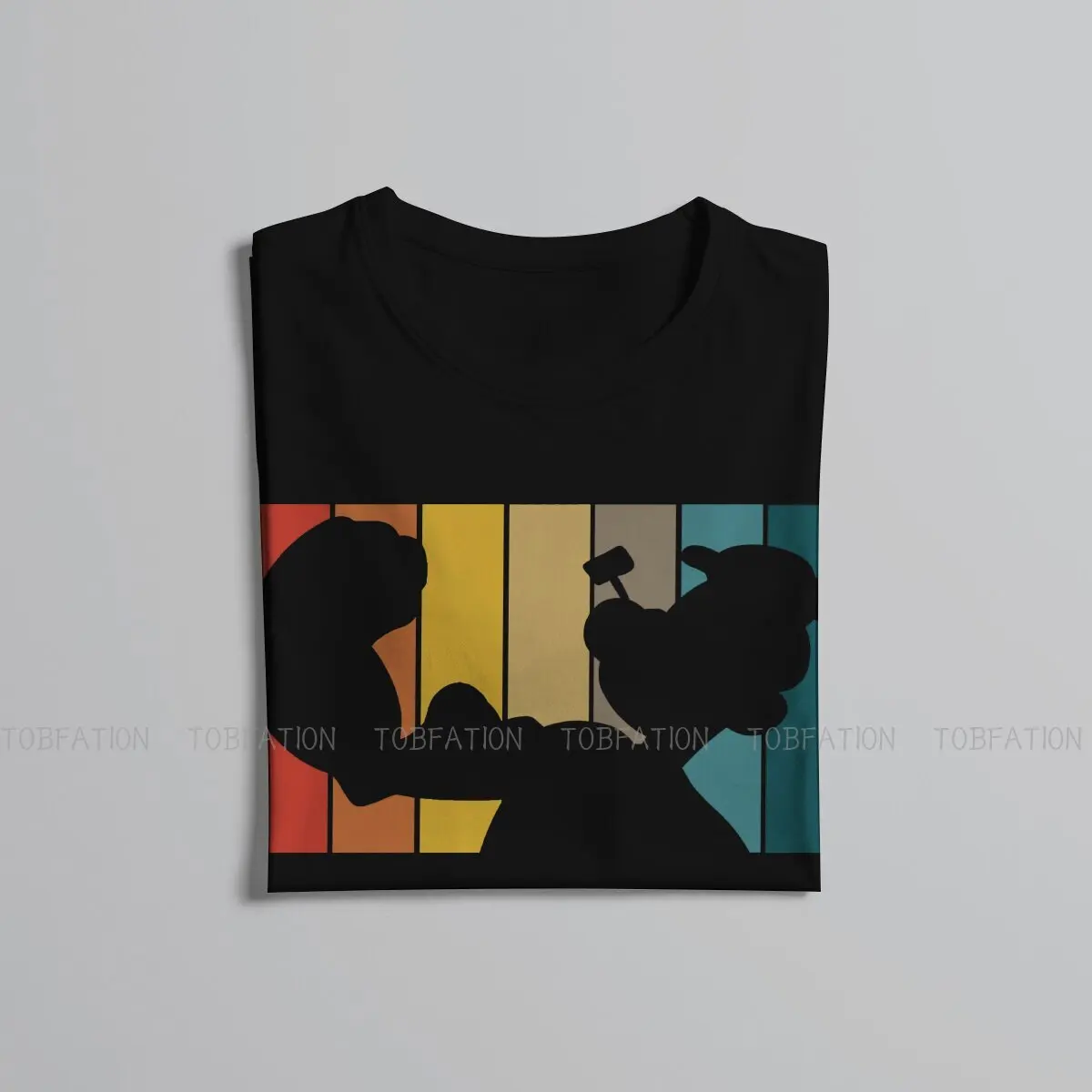 Popeye Мужская футболка с рисунком матросца Классическая Базовая большого размера