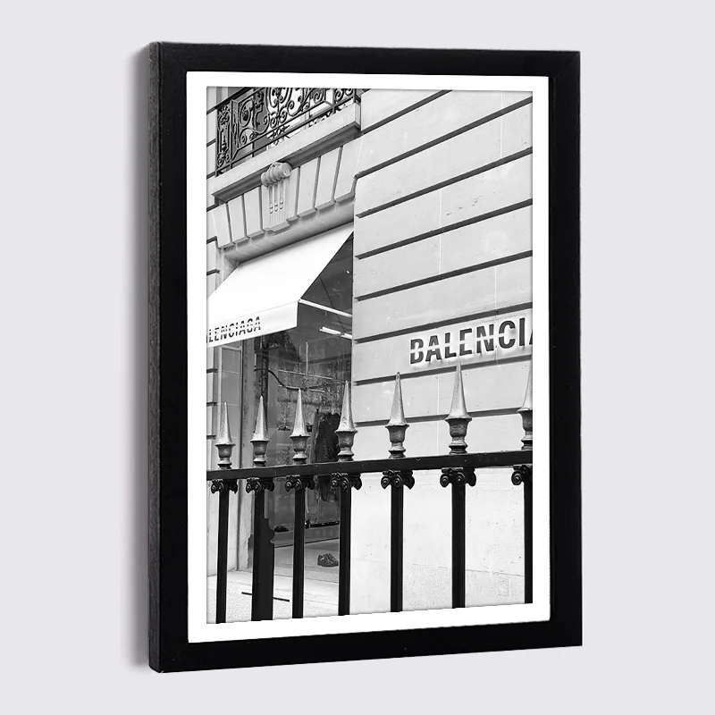 

Black Wood Photo Frames 5x7 6x8 12x16 Luxury Store Vintage Car Balloons Poster with Frame Black White Nordic Photo Wall Decor