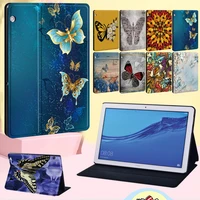 for huawei mediapad m5 lite 10 1m5 lite 8m5 10 8t5 10 10 1t3 10 9 6t3 8 0 tablet case new butterfly leather stand cover