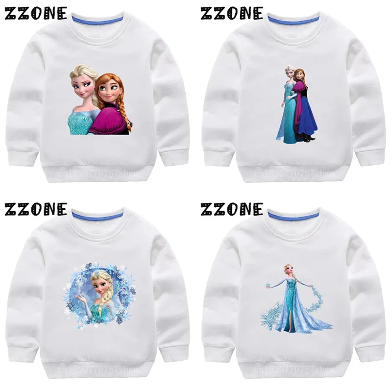 

Frozen Elsa Anna Cute Girls Sweatshirts Disney Princess Kawaii Kids Clothes Children Hoodies Baby Boys Pullover Tops,KYT5493