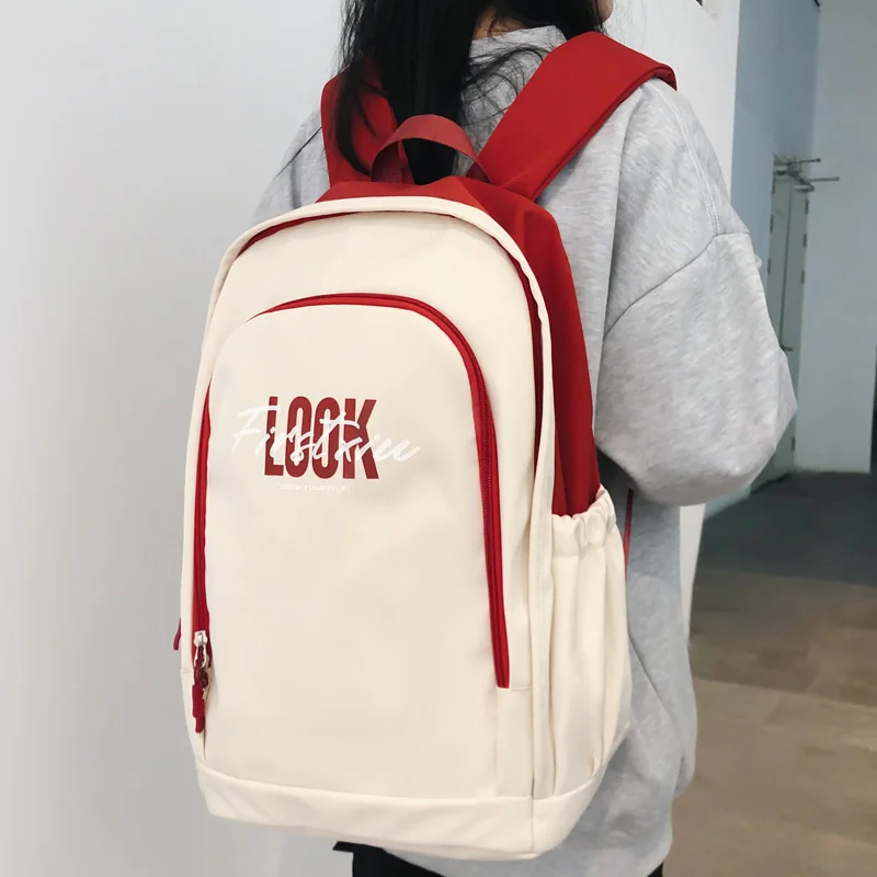 

Рюкзак DCIMOR унисекс, вместительный нейлоновый дорожный ранец с надписью для женщин и мужчин, школьный портфель для девочек-подростков