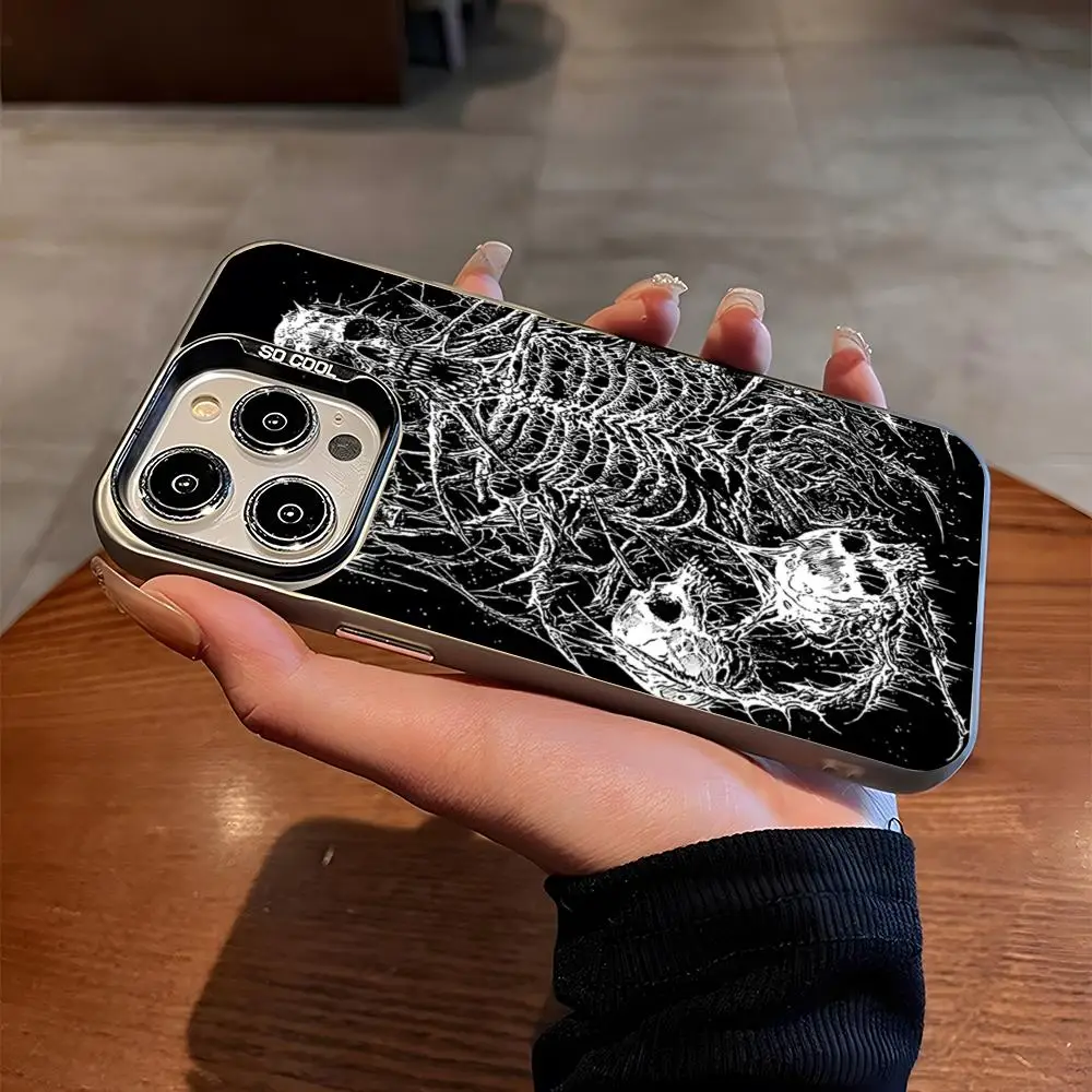 Чехол для телефона Heavy Metal Band D-Darkthrone матовый серебристый чехол Iphone 16 15 14 Pro 13 12 Plus 11 7