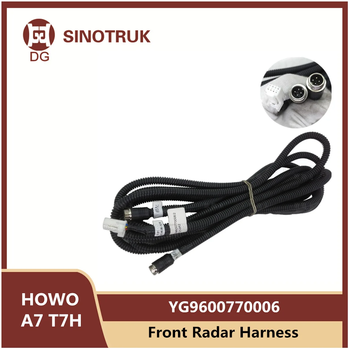 

Передний радар YG9600770006 для SIONTRUK HOWO A7 T7H левая и правая камера Датчик слепой зоны соединительный провод оригинальные детали