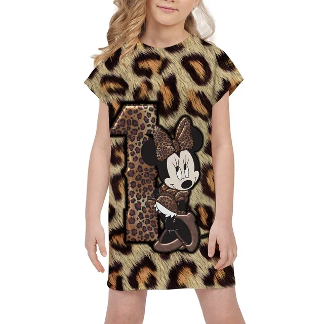 Детское летнее платье MINISO с 3D принтом Минни Маус