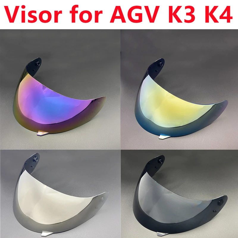 Helmet Visor for AGV K3 K4 Casco Moto Accessories K3 Shield Uv Protection K4 Helmet Lens Windproof