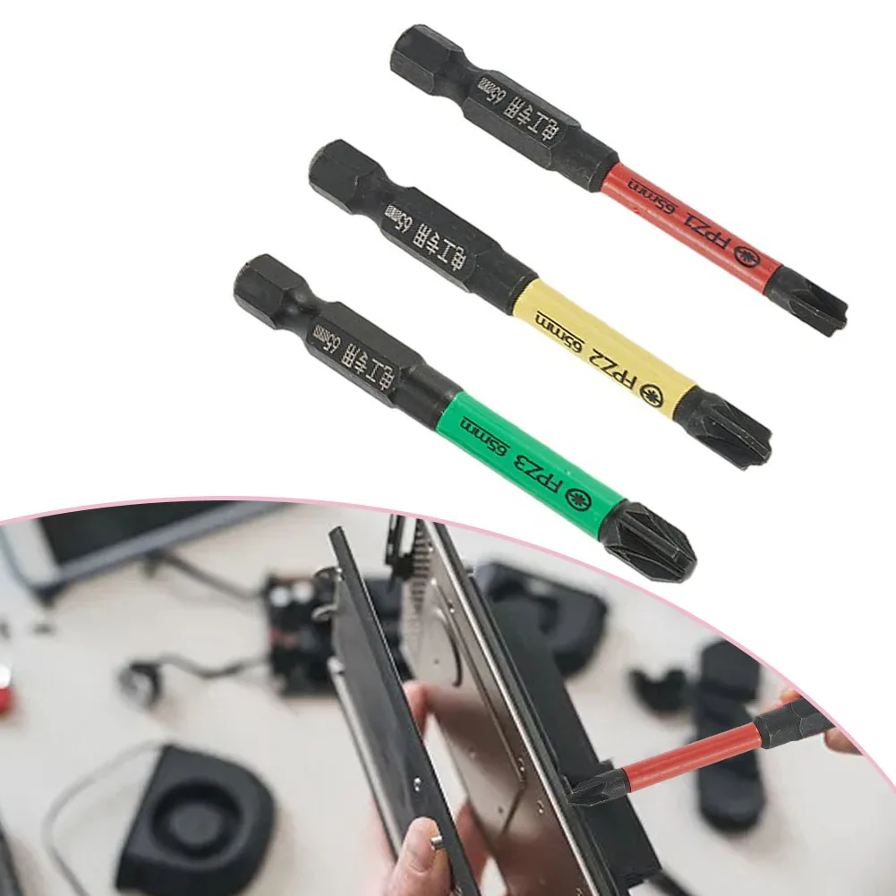 

3pcs Electrician Batch Head Cross Word Strong Magnetic Special Tool Non-Slip Disassembly Tool Electric Screwdriver FPZ1-3