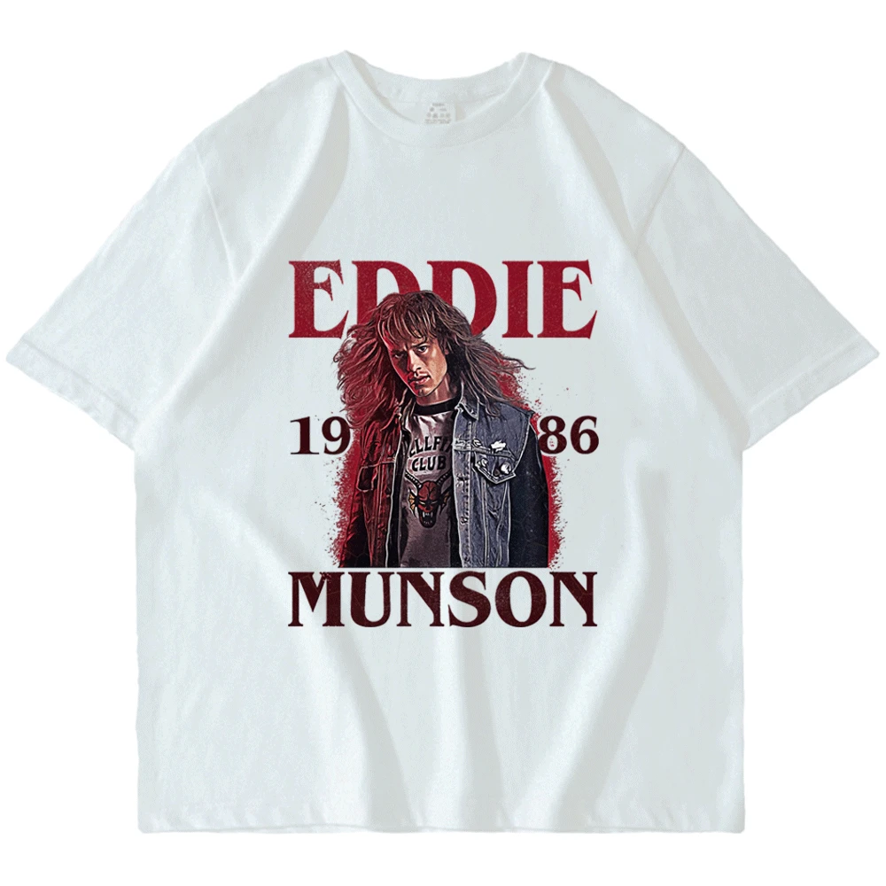 

Stranger Things Steve Harrington Graphics Print T-shirts Men Women Summer Casual Short Sleeve Oversize Harajuku Streetwear Tees