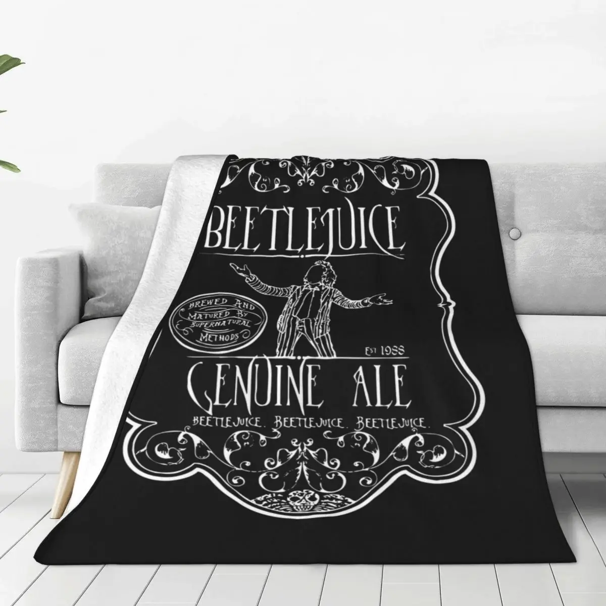 

Beetlejuice Horror Movie Lover Blankets Flannel Winter Multifunction Super Soft Throw Blanket for Sofa Office Bedspread