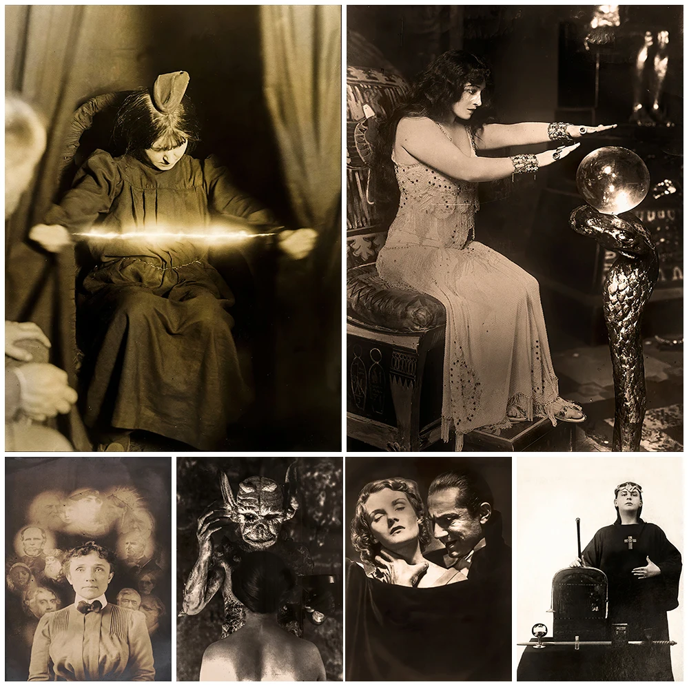 

Witches Sabbath Undead Classic Film Photo Wall Art Canvas Painting Vintage Occult Gothic Wicca And Poster Prints Home Decoration