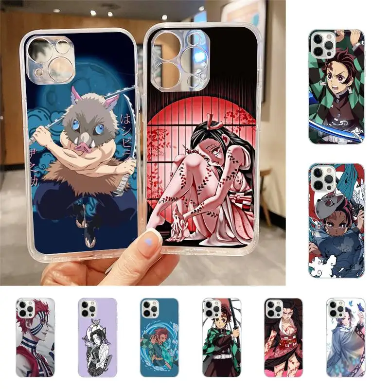 

Cartoon Demon Blade Anime Phone Case For Iphone 7 8 Plus X Xr Xs 11 12 13 Se2020 Mini Mobile Iphones 14 Pro Max Case