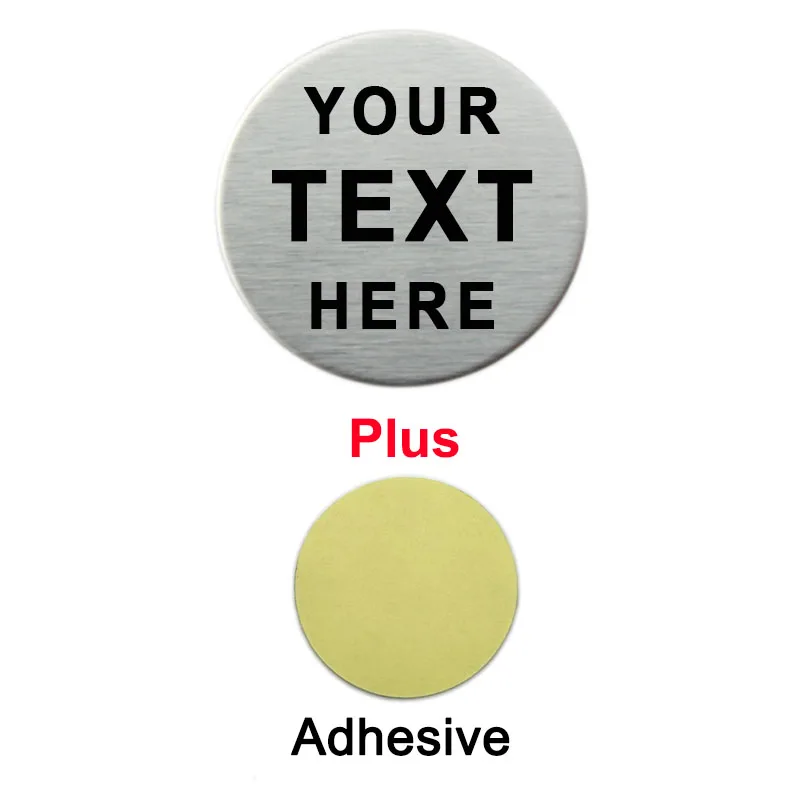 

30 мм/40 мм круглые персонализированные лазерные гравировки с вашим текстом логотипа, деловая табличка, стальная металлическая дверная настенная фотобирка, бейджи с именем