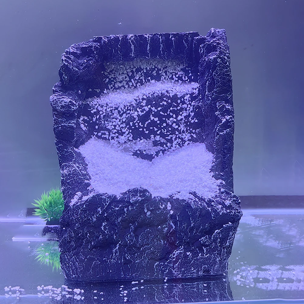 Маленькая аквариумная подводная пещера для украшения подводного песка водопад