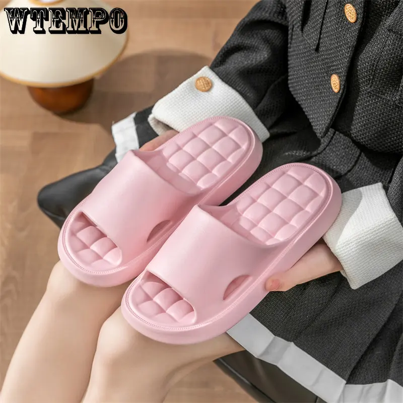 WTEMPO Casual and Soft Women's Eva Flip Flops Thick Sole Slippers for Summer and Indoor Bathroom Shoes Wholesale Dropshipping