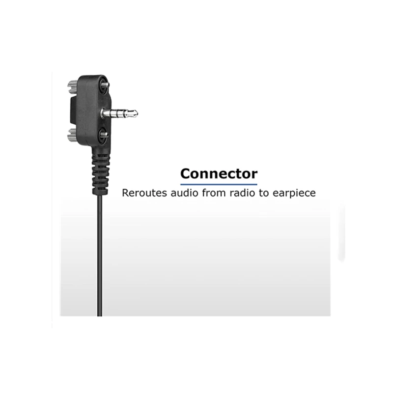 1-Wire Earbud Rubber Earpiece and Mic Headset, Compatible with Motorola Vertex Standard VX-261 EVX-261 EVX-531 EVX-534 VX-231 an