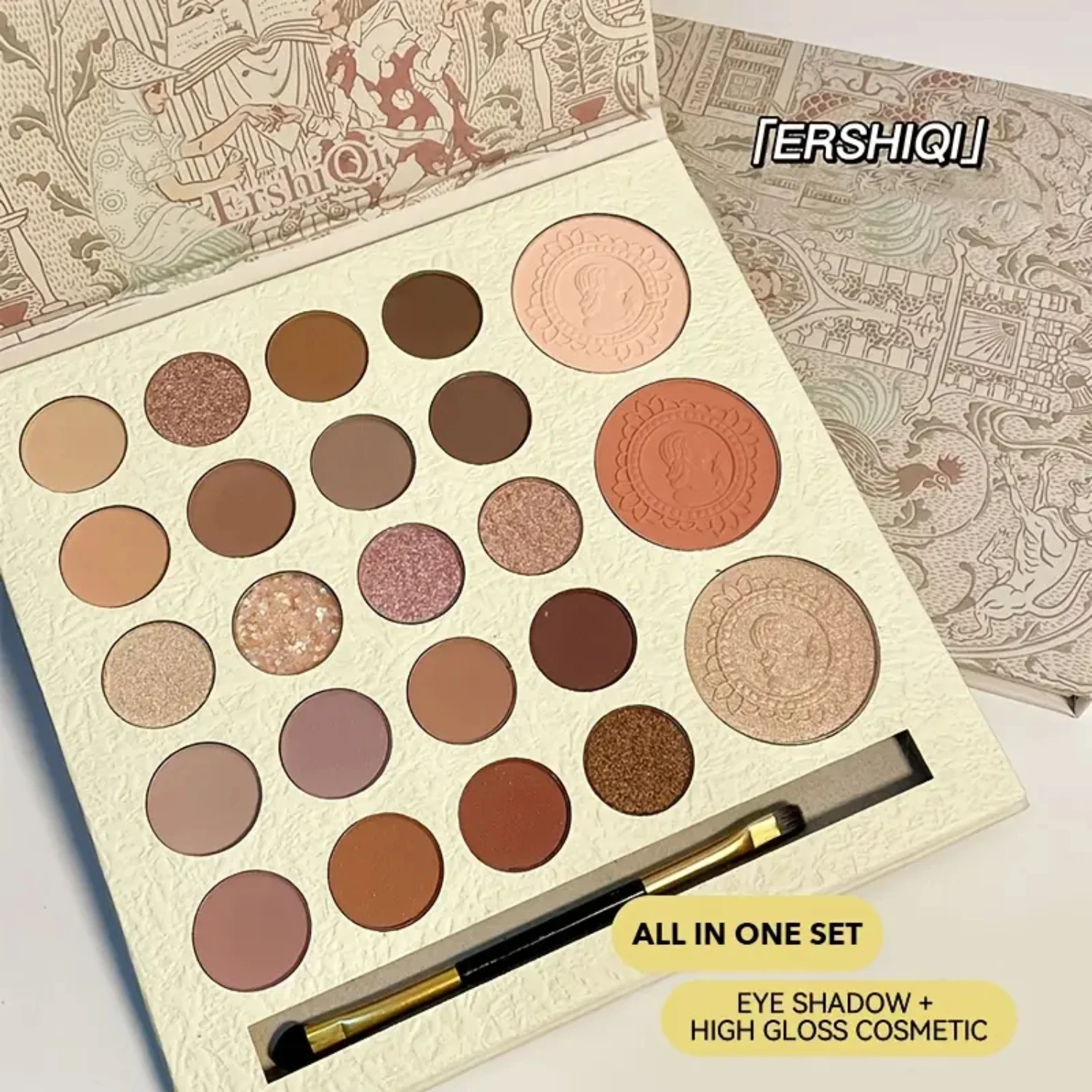 Безупречная и роскошная палитра теней для век с 23 яркими цветами включая жемчуг