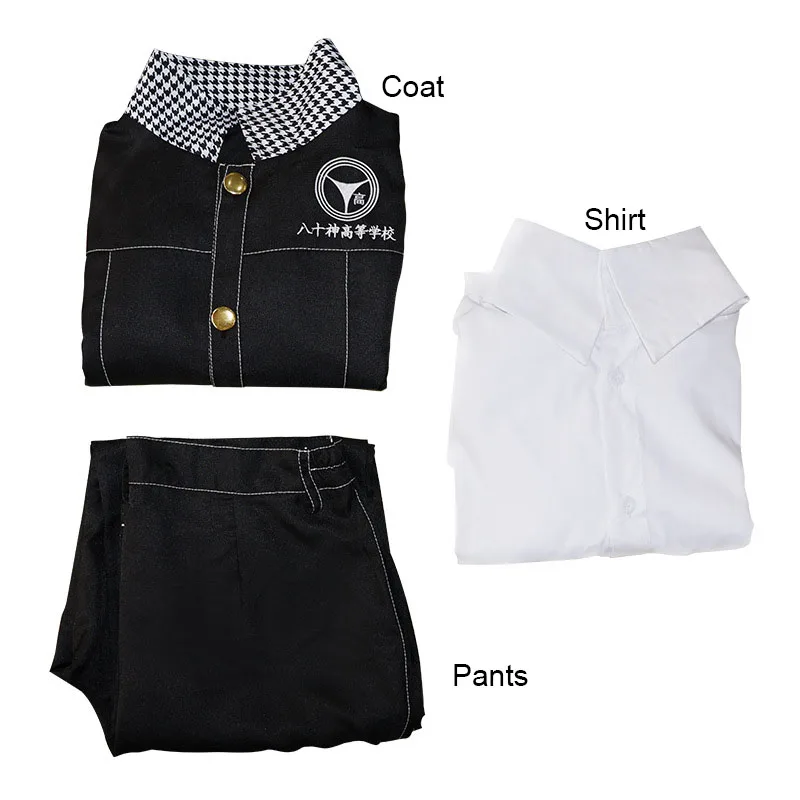 P4 Narukami Yu Косплей парики или униформы костюмы Persona 4 Asakawa Hayato школьная Униформа
