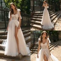 sexy suspender backless perspective wedding dress women 2022 new white split maxi dresses