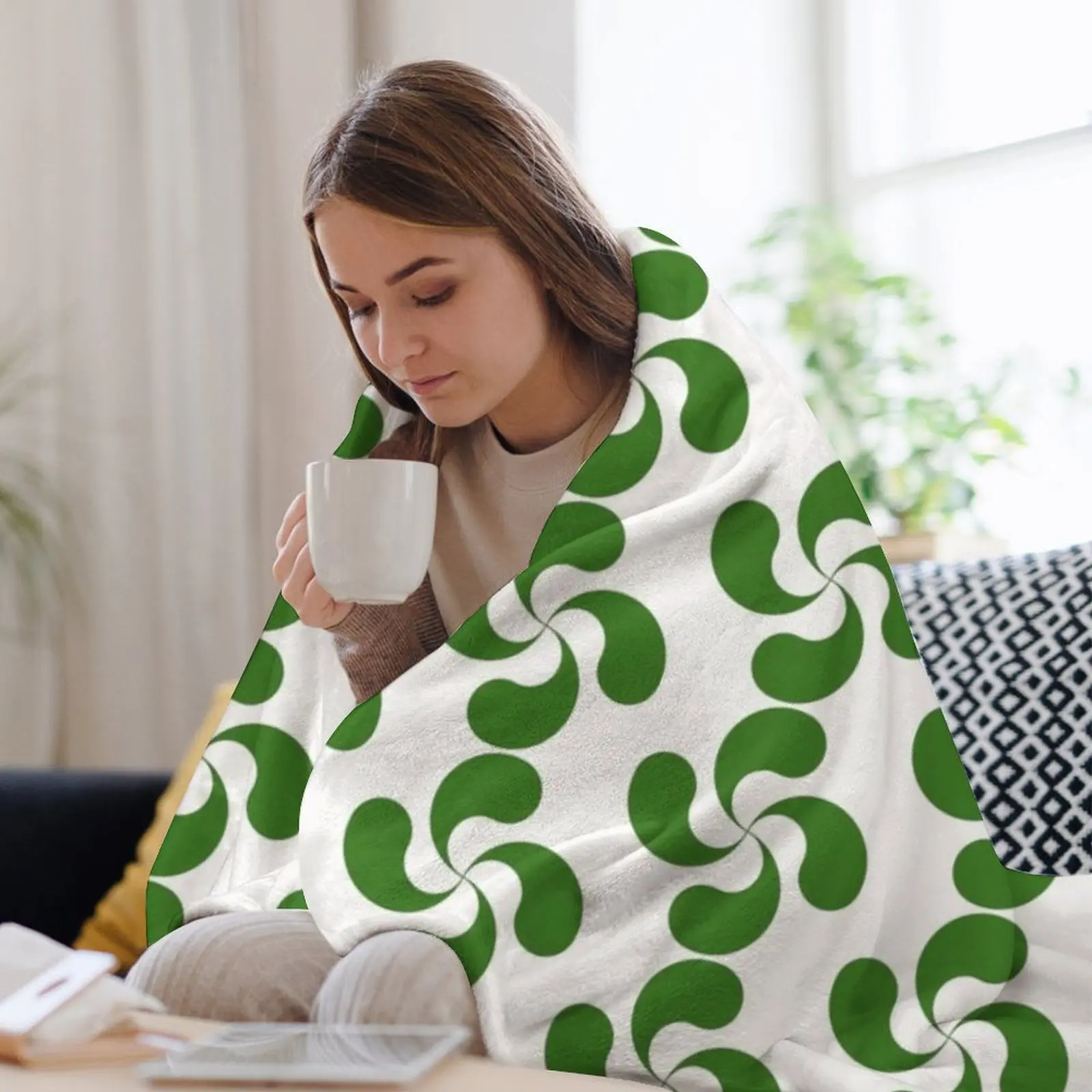 Одеяло Green Basque Cross Lauburu Duaadi