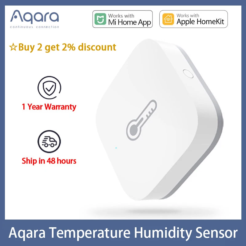 

Aqara Temperature Sensor Zigbee Smart Air Pressure Humidity Sensor Remote Control Smart Linkage Work with Apple Homekit Mi Home