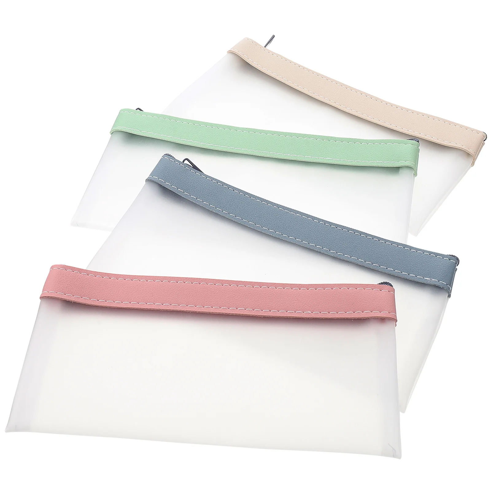 

Bag Clear Pouch Pen Case Storage Zipper Stationery Makeup Organizer Brush Painting Container Information