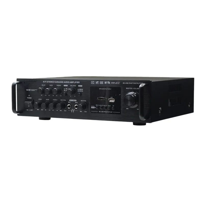 

Home Theater Amplifiers Home Portable Use Mini Audio Amplifier with USB SD BT INPUT 220v and 12v input car amplifier