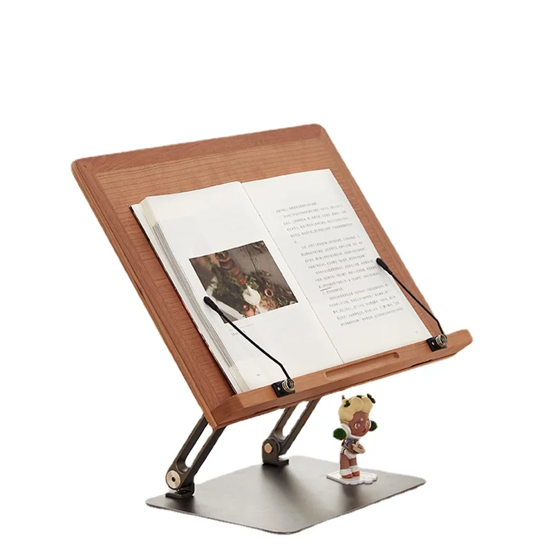 

ZL Solid Wood Lifting Reading Rack Book Shelf Reading Stand Desktop Tablet