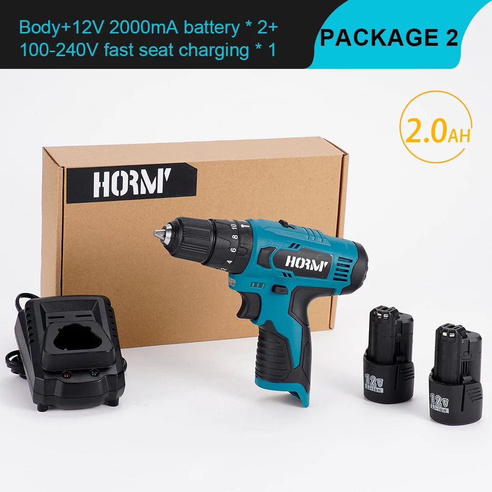 

12V Cordless Electric Screwdriver 3 in 1 32N.m Variable Speed Electric Impact Drill Hand Wrench Power Driver For Bosch Battery