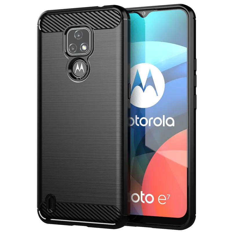 Чехол для Motorola Moto E7 2020 противоударный мягкий силиконовый защитный чехол телефона