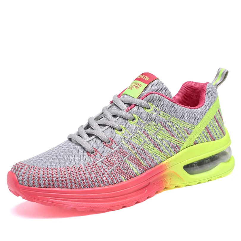 

Fashion Woman Walking Shoes Breathe Comfortable Platform Gym Jogging Shoes Casual Lace-Up Tennis Running Shoes Women's Sneakers