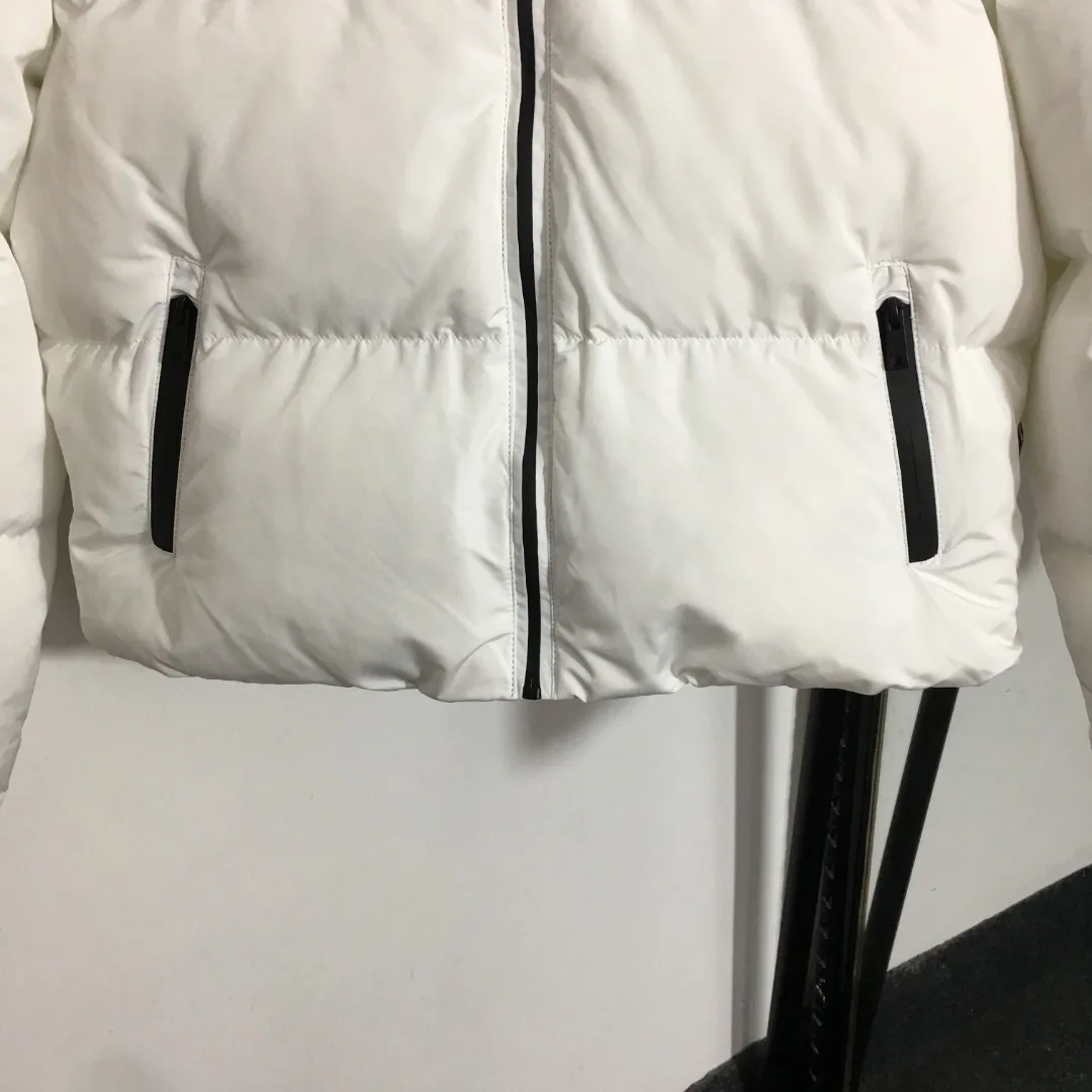 Cotton Velvet Clothes High Quality Winter Brand  Womenswear Triangle Marker Warm Coat Casual Tops Hooded 6674