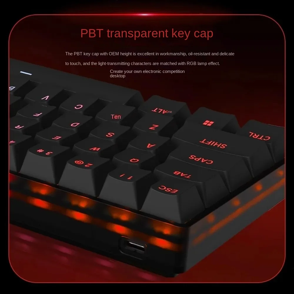 Игровая механическая клавиатура MADLIONS FIRE68 магнитная ось Web Drive RT 8 кГц 68 клавиш шлюз