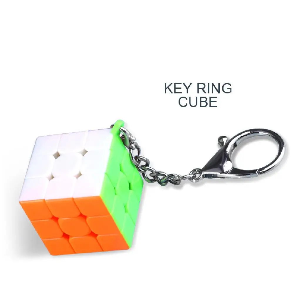 

Magic Cube Keychain 3x3x3 Plastic Cube Pendant Educational Child Gamestwist Puzzle Toys For Children Gift Toys