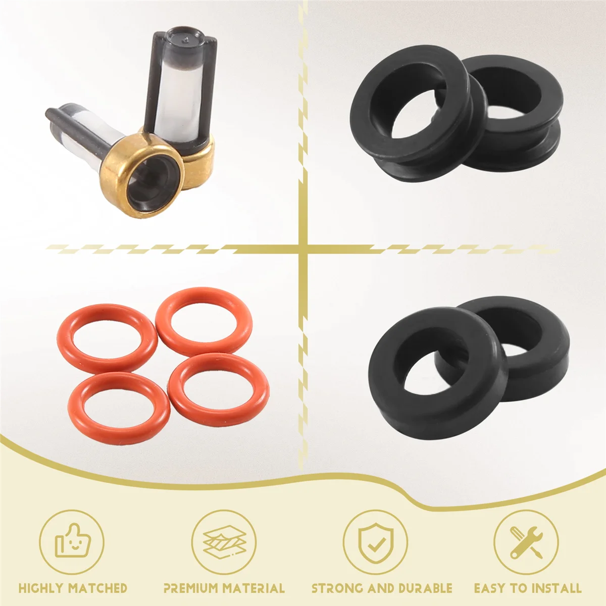 Ремкомплект форсунки комплект уплотнительных колец топливной уплотнительные