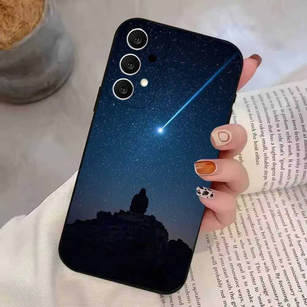 Фото Чехол для телефона Milky Way Silhouette для Samsung S25,24,21,22,23,30,Ultra,20,Plus,Fe,Lite,Note, черный №3