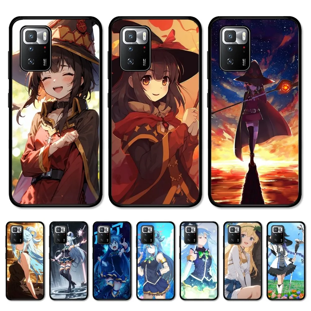 Горячий чехол для телефона K-KonoSuba Comics Redmi Note 4 X 5 A 6 7 8 T 9 9S 10 11 11S 11Epro Poco M3 Pro