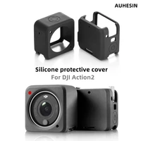 dji action 2 silicone case protective case camera accessories anti scratch shell cover for dji action 2 dual screen combo