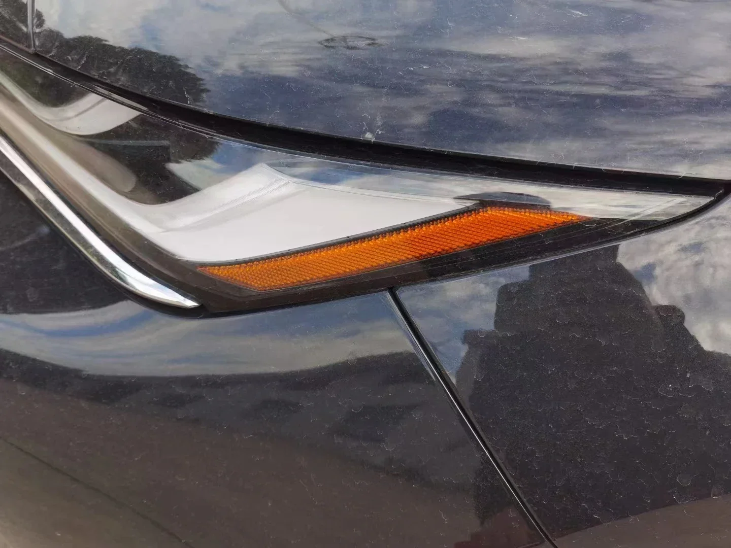 Высококачественный головной фонарь стильное украшение белый ABS хромированный