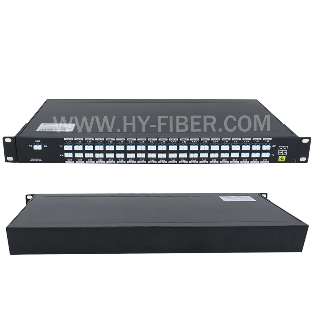 10G SFP+ 40-канальный двойной оптоволоконный монтаж Mux и Demux DWDM AWG для стойки