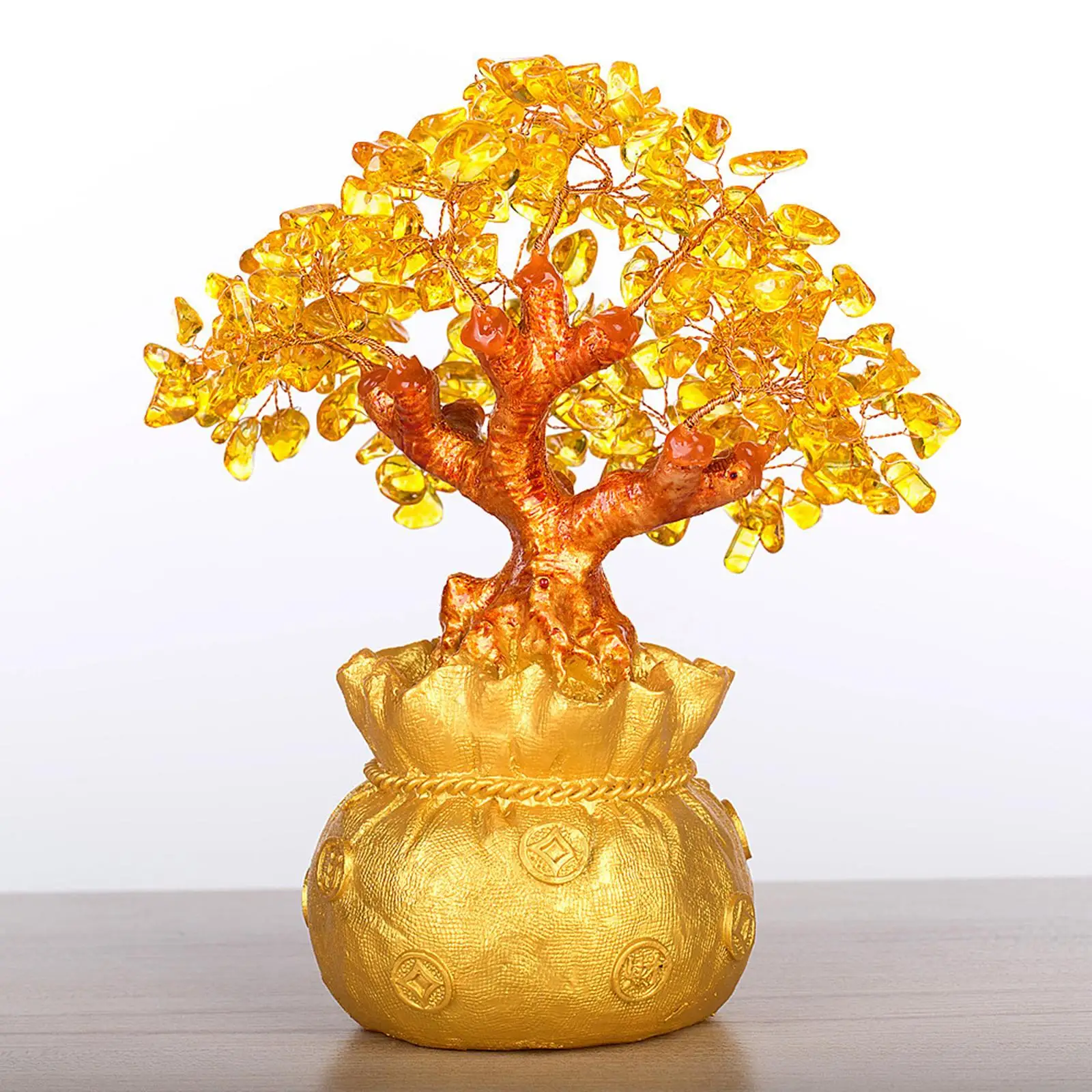 Фэн-шуй критальное денежное дерево офисный домашний стол фэн-шуй хорошее