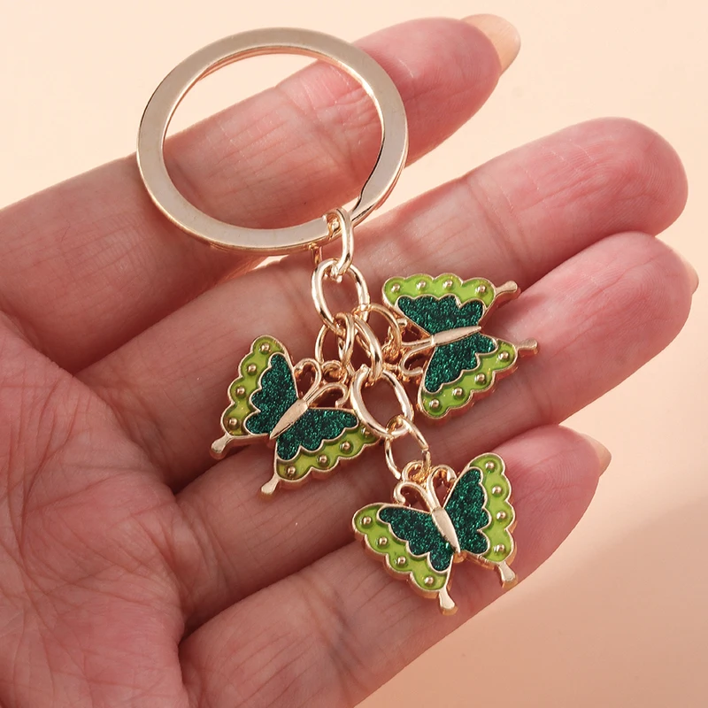 Aihua 30 стилей новые красочные эмалевые животные бабочки брелок для женщин девушек