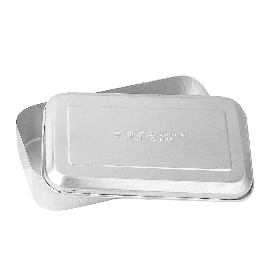 Старая алюминиевая Бенто-коробка Ностальгический Стиль Овальный