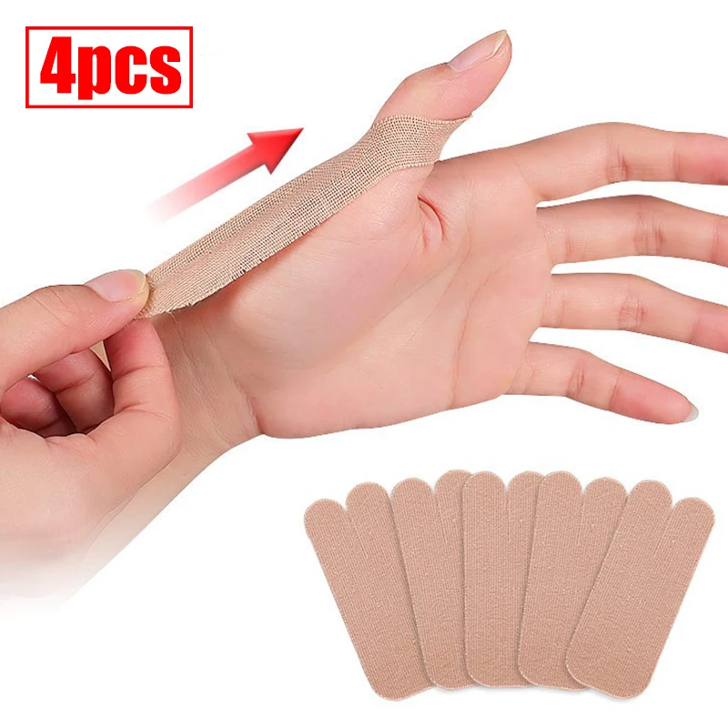 

4 Pcs Thumb Protector Breathable Fingers Pain Relief Patch Hand Wrist Tendon Sheath Patch Therapy Tenosynovitis Stickers Plaster