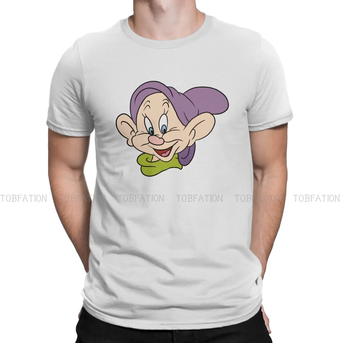 Disney Seven Dwarfs Film Newest TShirt for Men Dopey  Round Collar Basic T Shirt Personalize Gift Clothes Tops 6XL