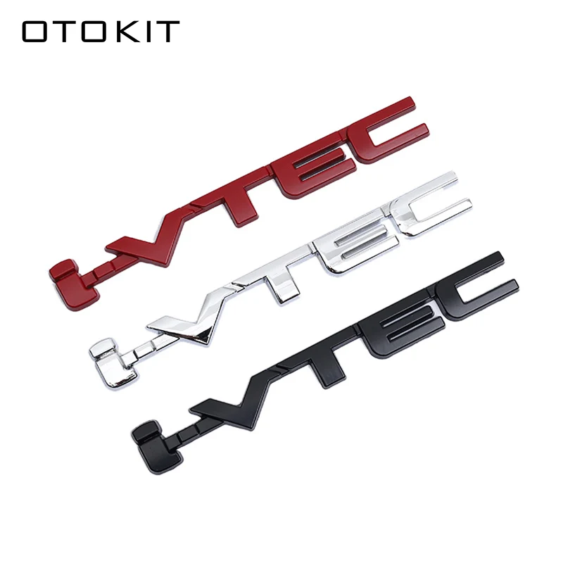 OTOKIT 3D IVTEC логотип металлическая эмблема значок для Honda City cb400 i-VTEC vfr800 Civic Accord Odyssey